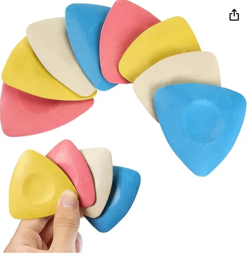 4Pcs Tailors Chalk, Triangle Sewing Chalk for Fabric, Fabric Markers for Quilting, Tailoring and DIY Crafts